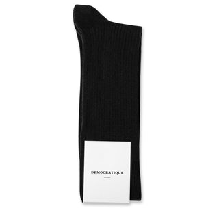 Democratique Solid Black Socks